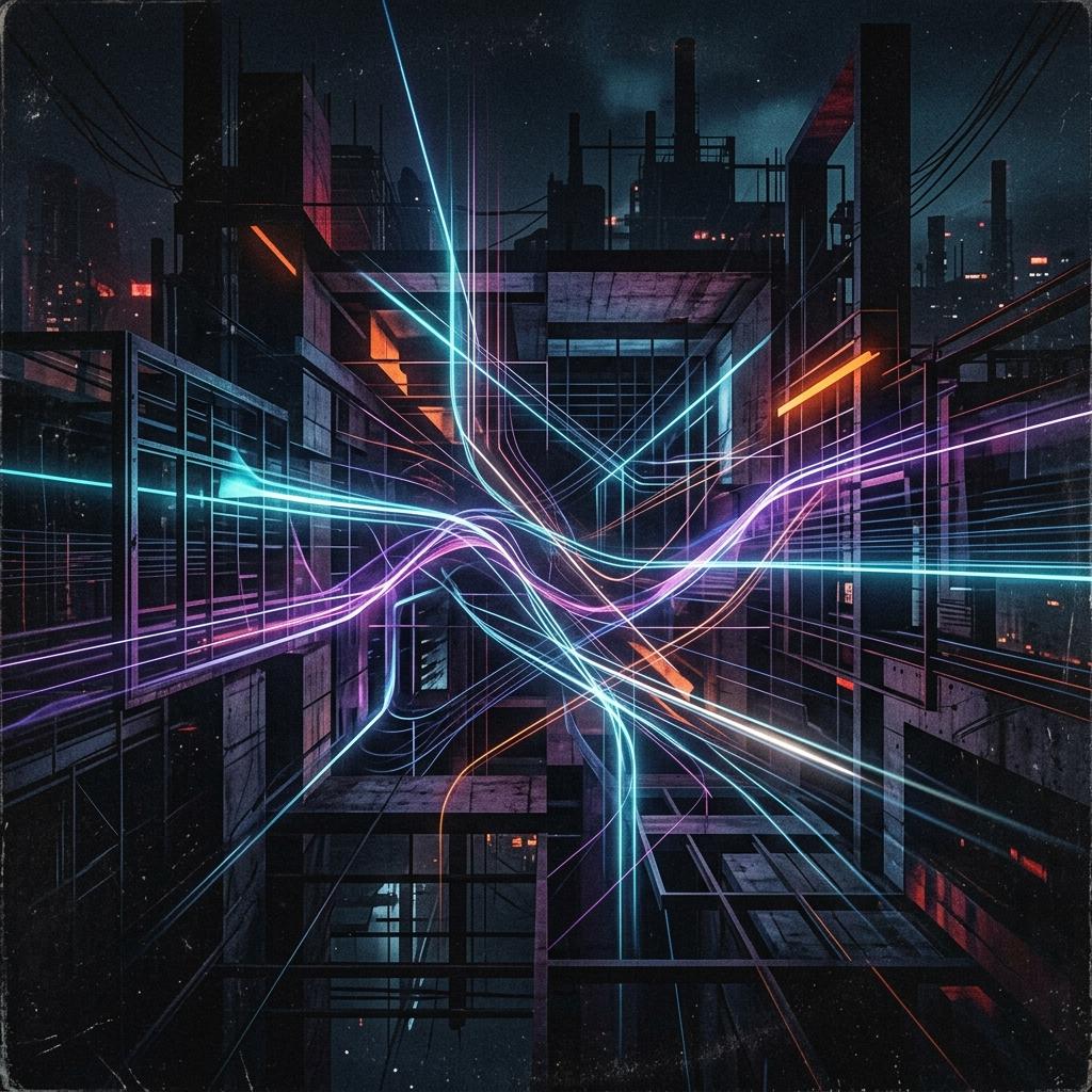 Neonzug Nacht